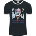 Poe Me Another Beer Funny Edgar Alcohol Mens Ringer T-Shirt FotL Black/White