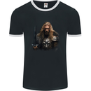 The Mighty Thor Viking Warrior Mens Ringer T-Shirt FotL Black/White