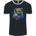 A Cool Bear Mens Ringer T-Shirt FotL Black/White