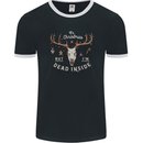 Dead Inside Christmas Hunting Hunter Xmas Mens Ringer T-Shirt FotL Black/White