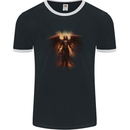 Angel of Death Fantasy Grim Reaper Mens Ringer T-Shirt FotL Black/White