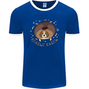 Beagle Bagel Funny Dog Mens Ringer T-Shirt FotL Royal Blue/White