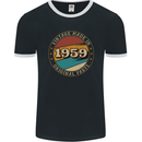 64th Birthday  Vintage Made In 1959 Mens Ringer T-Shirt FotL Black/White