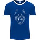 A Siberian Husky Mens Ringer T-Shirt FotL Royal Blue/White