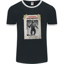 Santaquatch Christmas Bigfoot Xmas Sasquatch Mens Ringer T-Shirt FotL Black/White