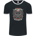 Sons of Arthritis Funny Biker Motorcycle Mens Ringer T-Shirt FotL Black/White