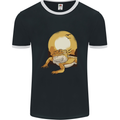 A Bearded Dragon in the Desert Sun Mens Ringer T-Shirt FotL Black/White
