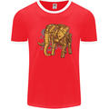 A Steampunk Elephant Mens Ringer T-Shirt FotL Red/White