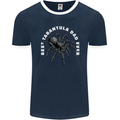 Tarantula Dad Funny Spider Mens Ringer T-Shirt FotL Navy Blue/White
