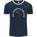 Tarantula Dad Funny Spider Mens Ringer T-Shirt FotL Navy Blue/White