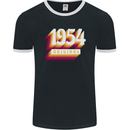 Retro 69th Birthday Original 1954 Mens Ringer T-Shirt FotL Black/White