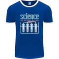 Science Like Religion Atheist Atheism Evolution Mens Ringer T-Shirt FotL Royal Blue/White
