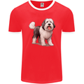 Old English Sheepdog Dog Mens Ringer T-Shirt FotL Red/White