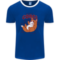 Corgi Anatomy Dog Mens Ringer T-Shirt FotL Royal Blue/White
