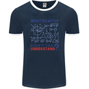 Science What Don't You Understand Geek Mens Ringer T-Shirt FotL Navy Blue/White
