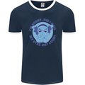 Elephant Did I Roll My Eyes Out Loud Mens Ringer T-Shirt FotL Navy Blue/White