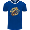 Tuba Brass Musical Instrument Jazz Mens Ringer T-Shirt FotL Royal Blue/White