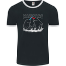 Narwars Narwhal Parody Whale Mens Ringer T-Shirt FotL Black/White