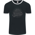 Distressed 80th Birthday Made In 1943 Mens Ringer T-Shirt FotL Black/White