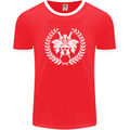 4 Sparta Helmets Training Gym Bodybuilding Mens Ringer T-Shirt FotL Red/White