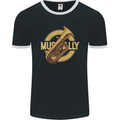 Tuba Brass Musical Instrument Jazz Mens Ringer T-Shirt FotL Black/White