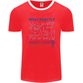 Science What Don't You Understand Geek Mens Ringer T-Shirt FotL Red/White