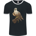 A Falcon Falconry Mens Ringer T-Shirt FotL Black/White