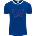 Bridge Equation Physics Maths Geek Mens Ringer T-Shirt Royal Blue/White