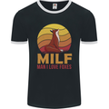 MILF Man I Love Foxes Fox Mens Ringer T-Shirt FotL Black/White