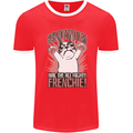 Funny French Bulldog Dog Frenchie Mens Ringer T-Shirt FotL Red/White