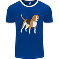 A Beagle Small Scent Hound Dog Mens Ringer T-Shirt Royal Blue/White