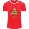 Avocado Christmas Tree Xmas Funny Food Mens Ringer T-Shirt FotL Red/White