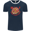 MILF Man I Love Fungi Mycology Foraging Mens Ringer T-Shirt FotL Navy Blue/White