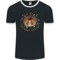 Beagle Bagel Funny Dog Mens Ringer T-Shirt FotL Black/White