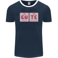 Cute Funny Periodic Table Mens Ringer T-Shirt FotL Navy Blue/White