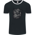 Behind the Wall Gothic Goth Halloween Mens Ringer T-Shirt FotL Black/White