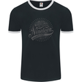 Distressed 41st Birthday Made In 1982 Mens Ringer T-Shirt FotL Black/White