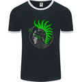 Athena Warrior With a Snake Greek Mythology Mens Ringer T-Shirt FotL Black/White