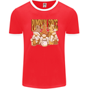 Pumpkin Spice Gnomes Halloween Mens Ringer T-Shirt FotL Red/White