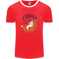 The Anatomy of a Corgi Dog Mens Ringer T-Shirt Red/White