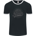 Distressed 63rd Birthday Made In 1960 Mens Ringer T-Shirt FotL Black/White