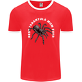 Tarantula Mum Funny Spider Mens Ringer T-Shirt FotL Red/White