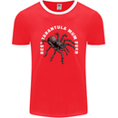 Tarantula Mum Funny Spider Mens Ringer T-Shirt FotL Red/White