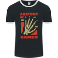 Gamer Anatomy Funny Gaming Video Games Mens Ringer T-Shirt FotL Black/White