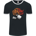 That Burning Feeling Cigarette Lighter Mens Ringer T-Shirt FotL Black/White