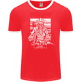Pirates For Life Sailor Sailing Mens Ringer T-Shirt FotL Red/White