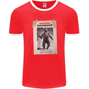 Santaquatch Christmas Bigfoot Xmas Sasquatch Mens Ringer T-Shirt FotL Red/White