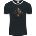 Fantasy Warrior Orc Goblin Orca Elf Troll Styx Mens Ringer T-Shirt FotL Black/White