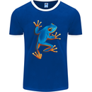 A Cool Frog Climbing Up Mens Ringer T-Shirt FotL Royal Blue/White