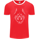 A Siberian Husky Mens Ringer T-Shirt FotL Red/White